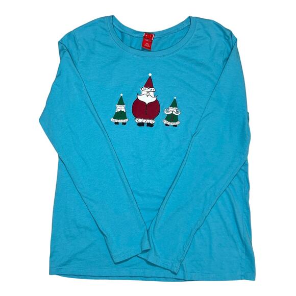 Target Womens Plus Size Holiday Graphic Print Santa T-Shirt XXL - Picture 1 of 10